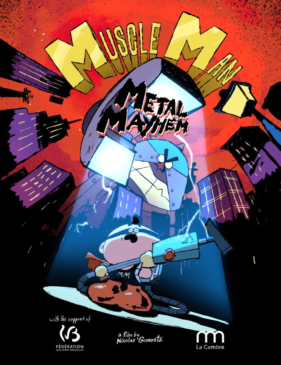 Poster  (Muscle Masqué Dans: Ferraille Pagaille, Muscle Man In: Metal Mayhem)